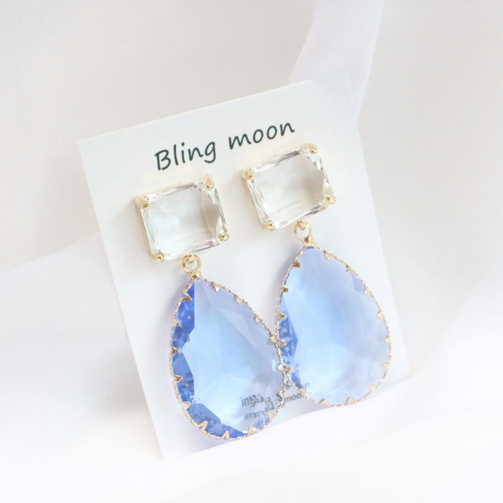 ブルーグラス・ピアス Earrings bling moon 