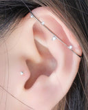 CLIP DOUBLE SIDED イヤーカフ Earcuffs pink-rocket 