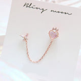 Crown Heart Two Ring ピアッシング Piercing bling moon 