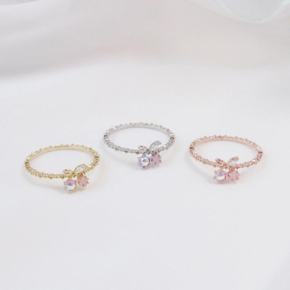 Cubic cherry リング ring bling moon 