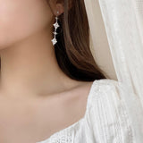 Cubic Iris ピアス Earrings bling moon 