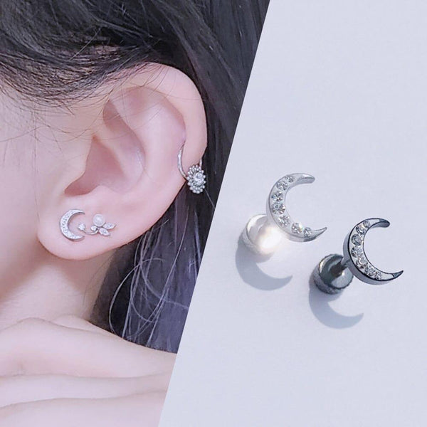 Panconesiパンコネージ ）double moon ピアス　54500円 Panconesi Double Moon Earrings | Silver | FARFETCH