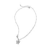蝶々庭園アンバランスネックレス necklace STEEL EDITION 