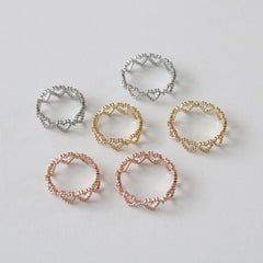 ドットハートリング (2Size) ring bling moon 