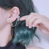 エリス骸骨クロスショートドロップピアッシング Piercing from lizzy 