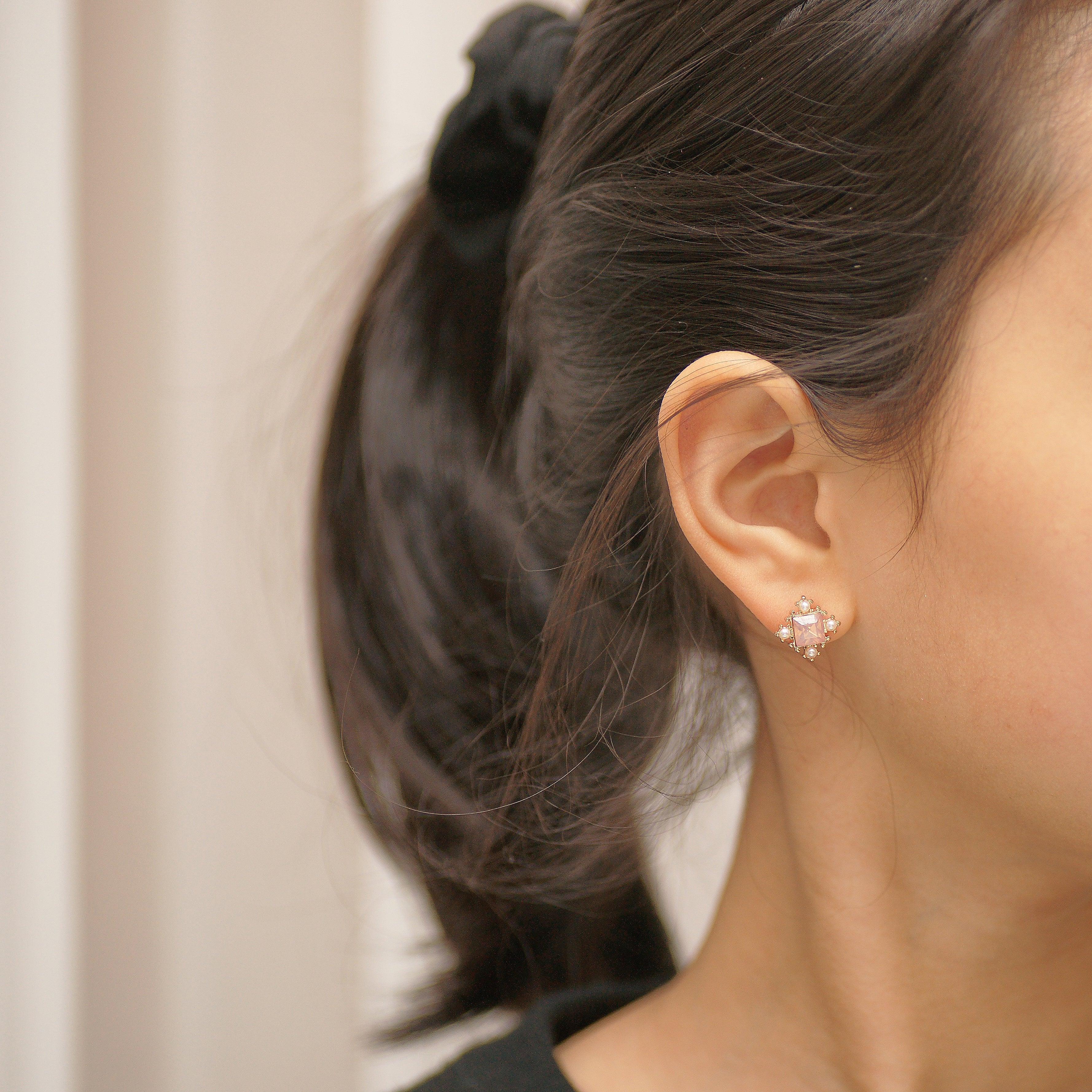 Frame Cubic ピアス [12個セット] Earrings SET ME UP♡ 