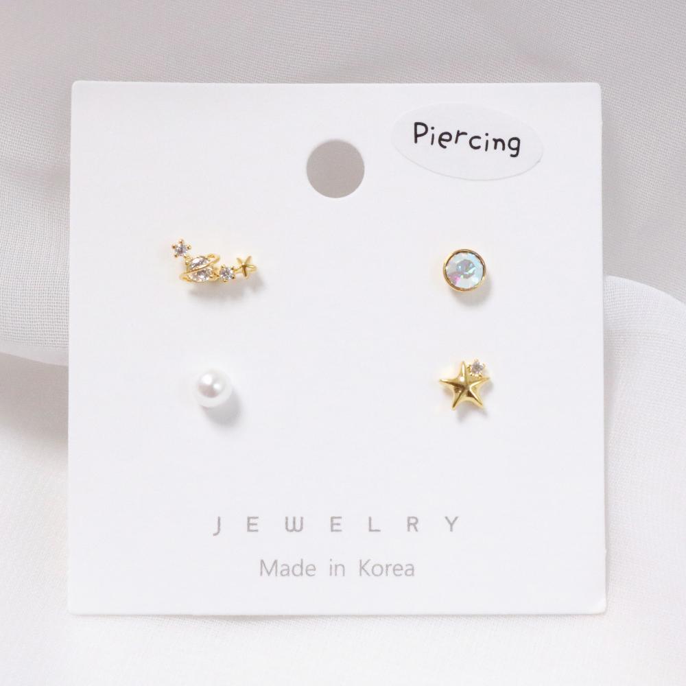 Glow Cubic Point ピアッシング [4個セット] Piercing bling moon 