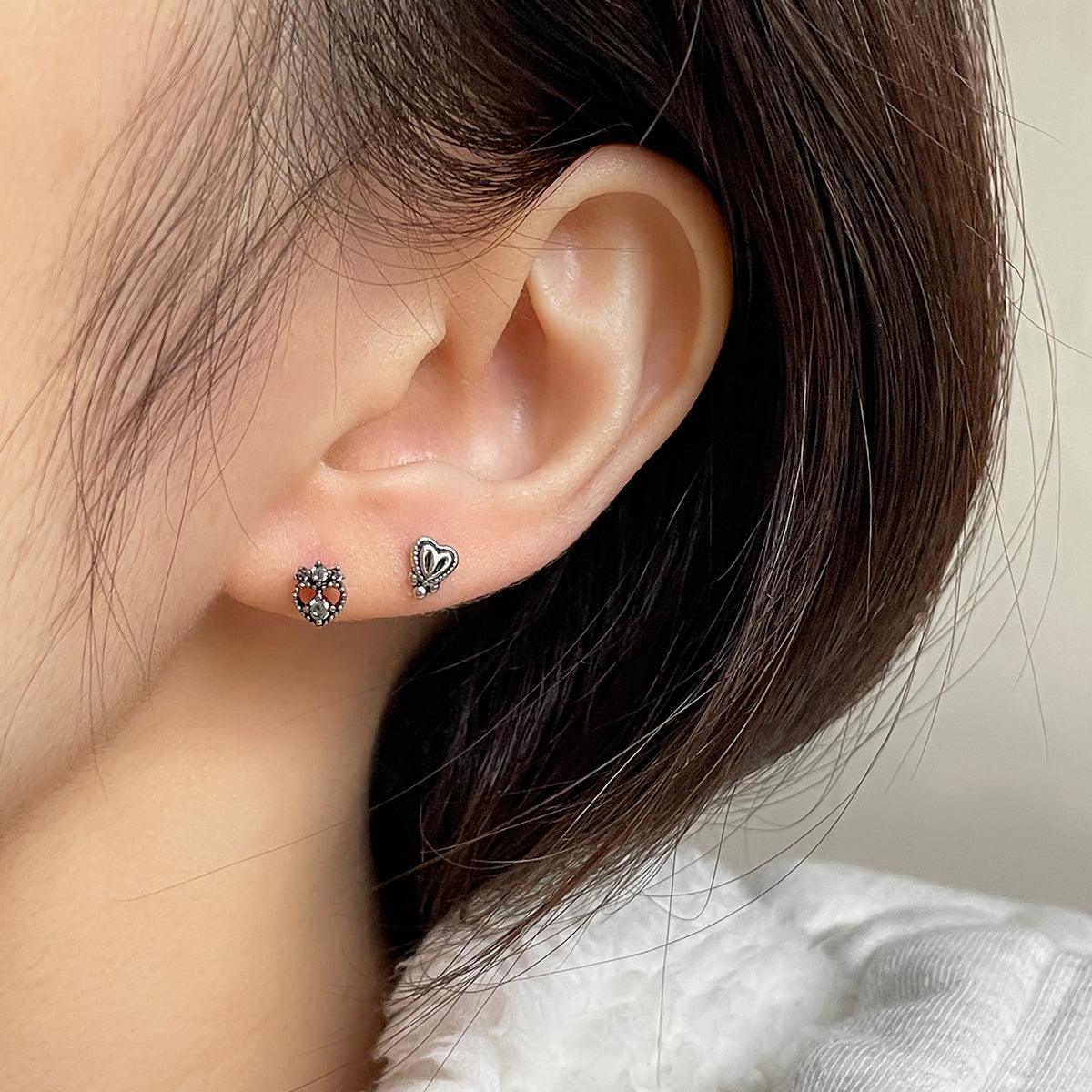 グリーンねじりハートピアッシング[5セット] Piercing 10000won 