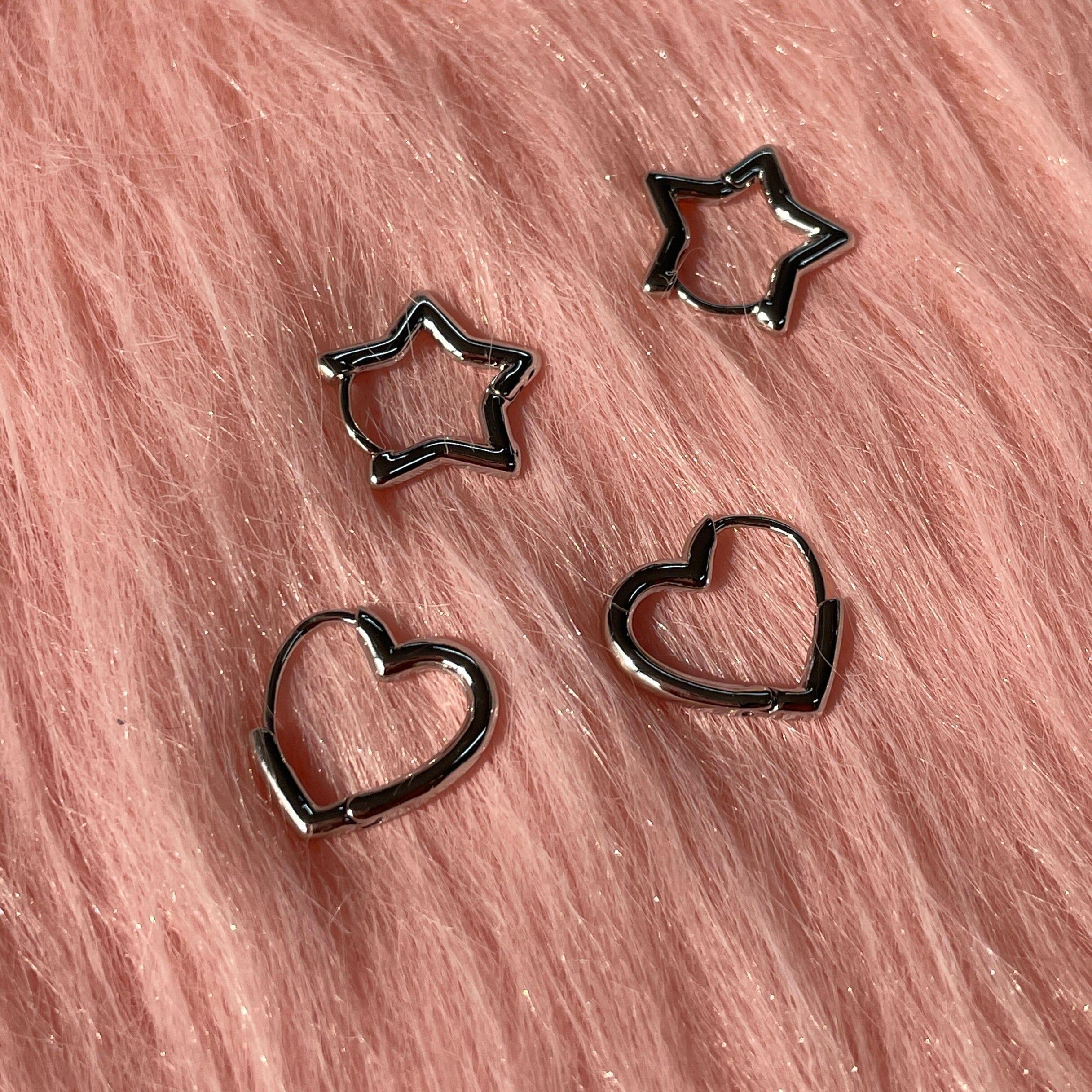 ハート星ラインピアス Earrings oh-kim 