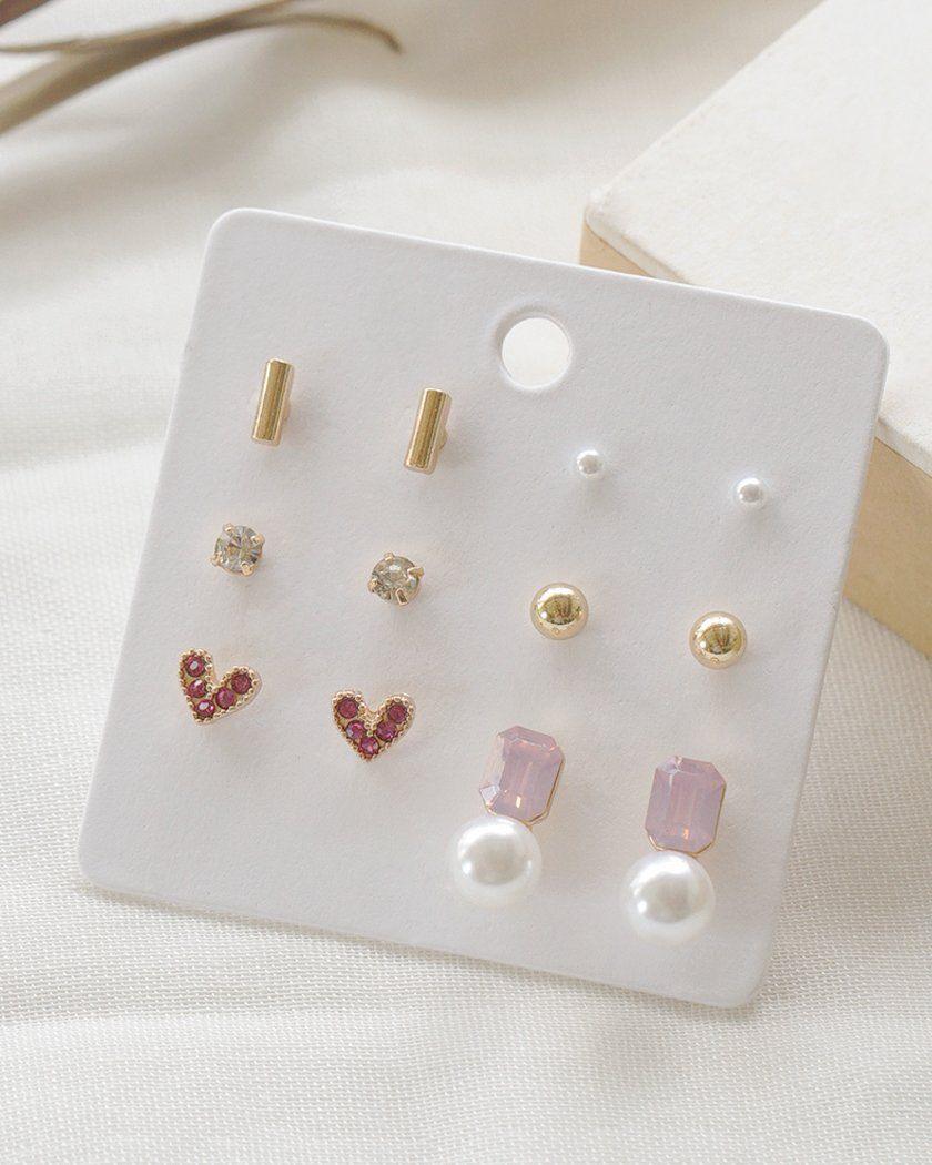 HEART & MILKY PEARL DAILY ピアス SET [12個セット]