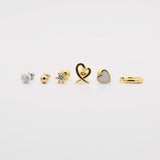 ふんわりハートピアッシング[6セット] Piercing 10000won 