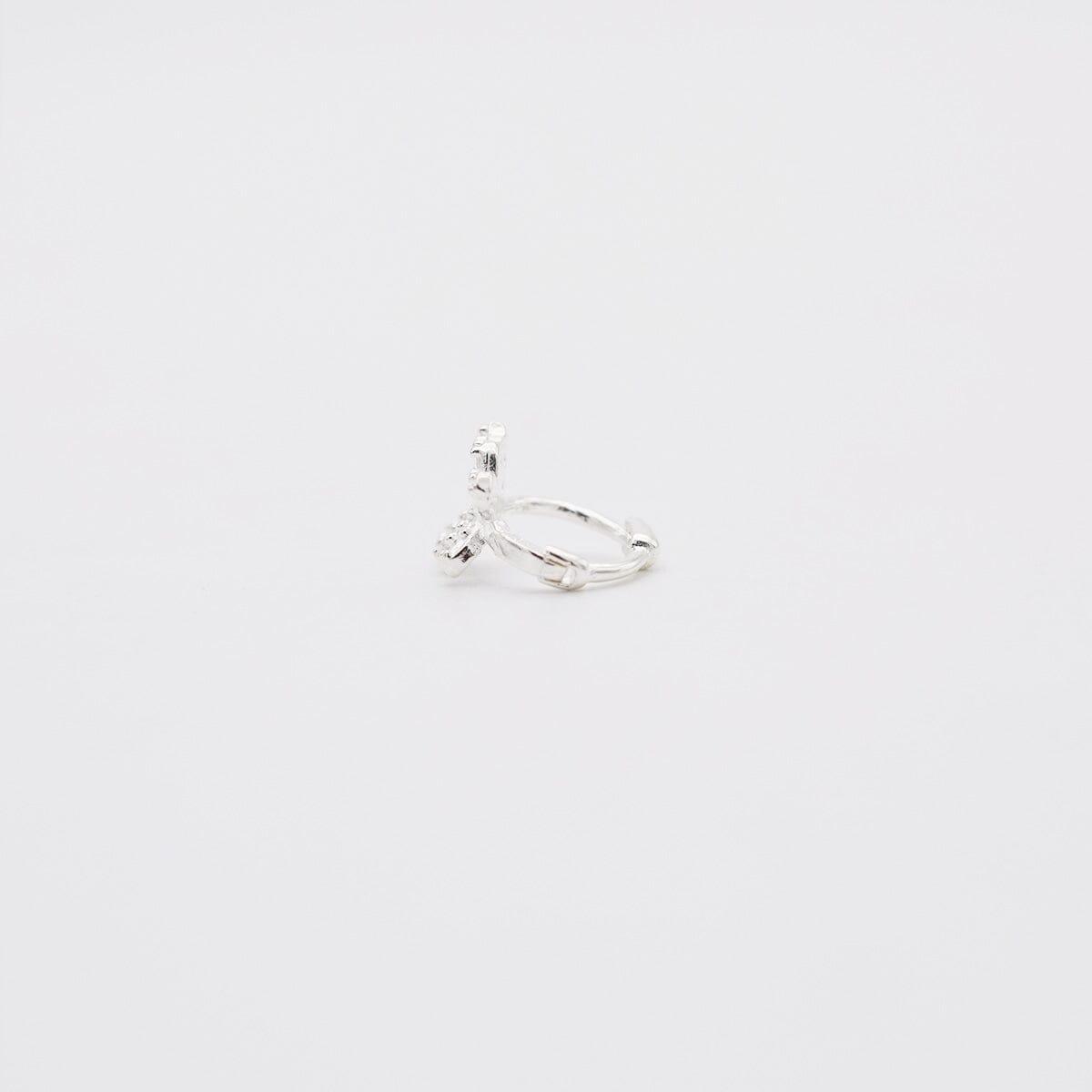 【即納】[925 Silver]ナビキュービックリングピアス Earrings 10000won 