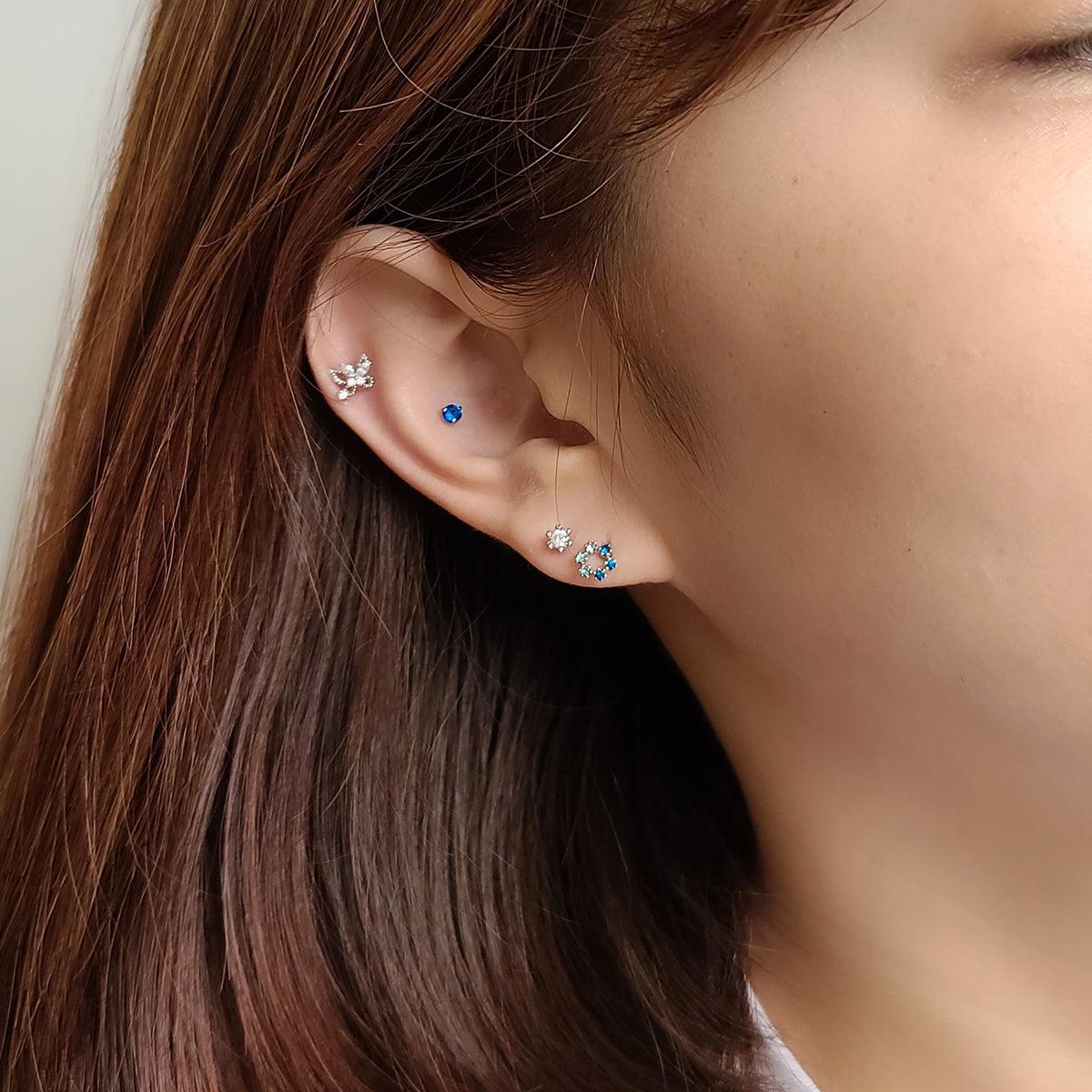 カラー六角キュービックピアッシング[4セット] Piercing 10000won 