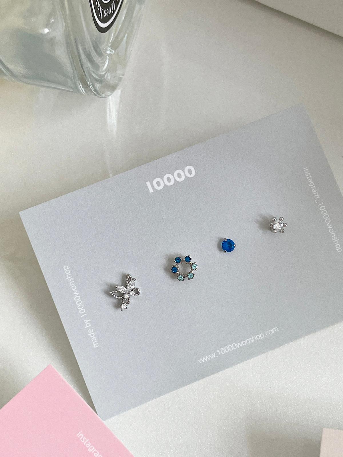 カラー六角キュービックピアッシング[4セット] Piercing 10000won 