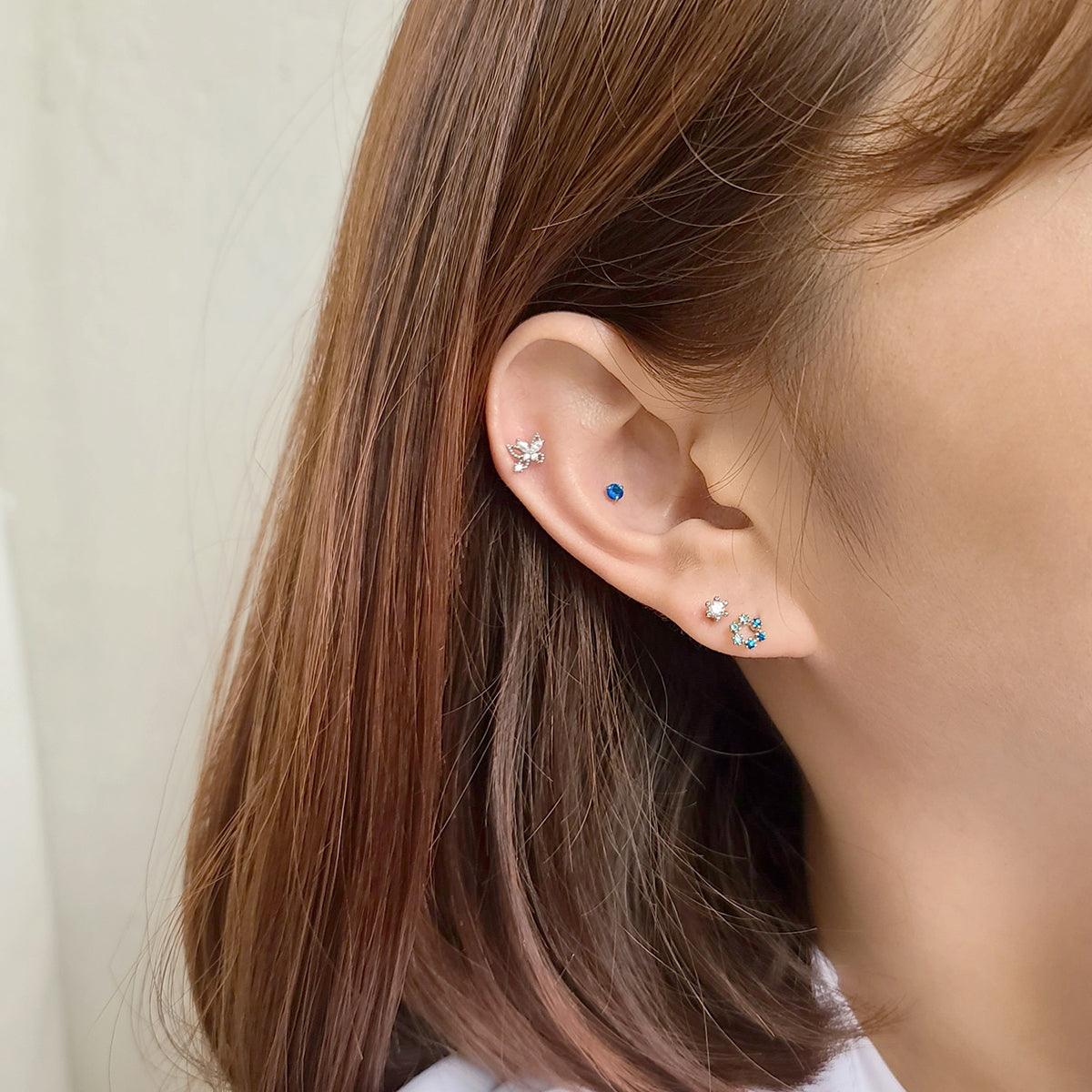 カラー六角キュービックピアッシング[4セット] Piercing 10000won 