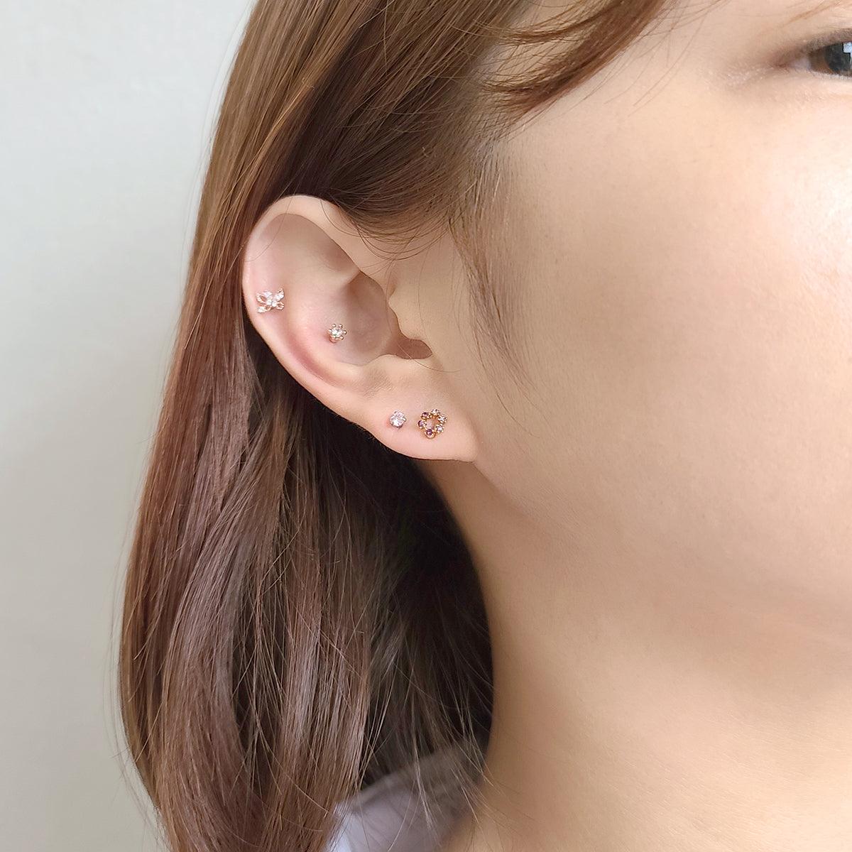 カラー六角キュービックピアッシング[4セット] Piercing 10000won 