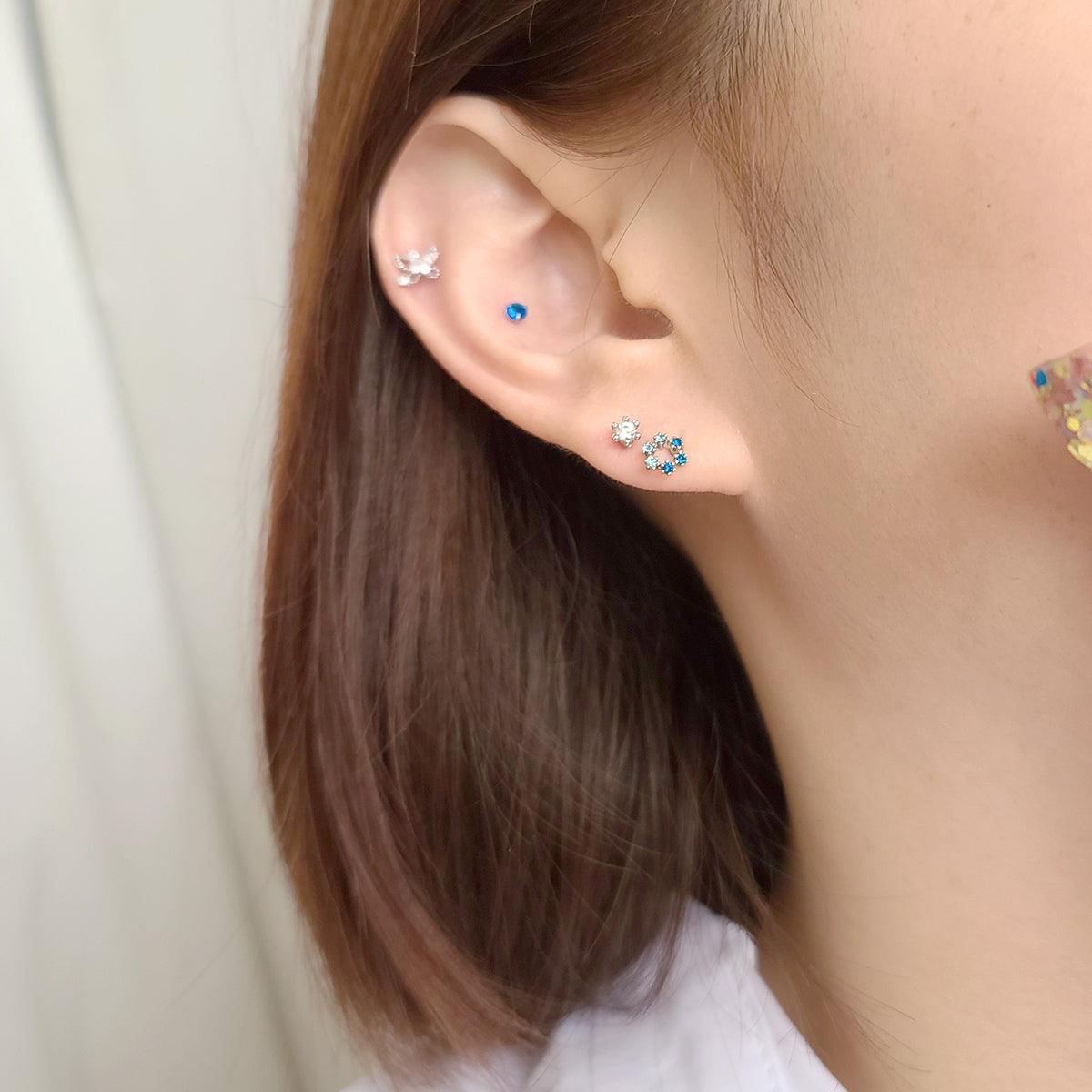 カラー六角キュービックピアッシング[4セット] Piercing 10000won 