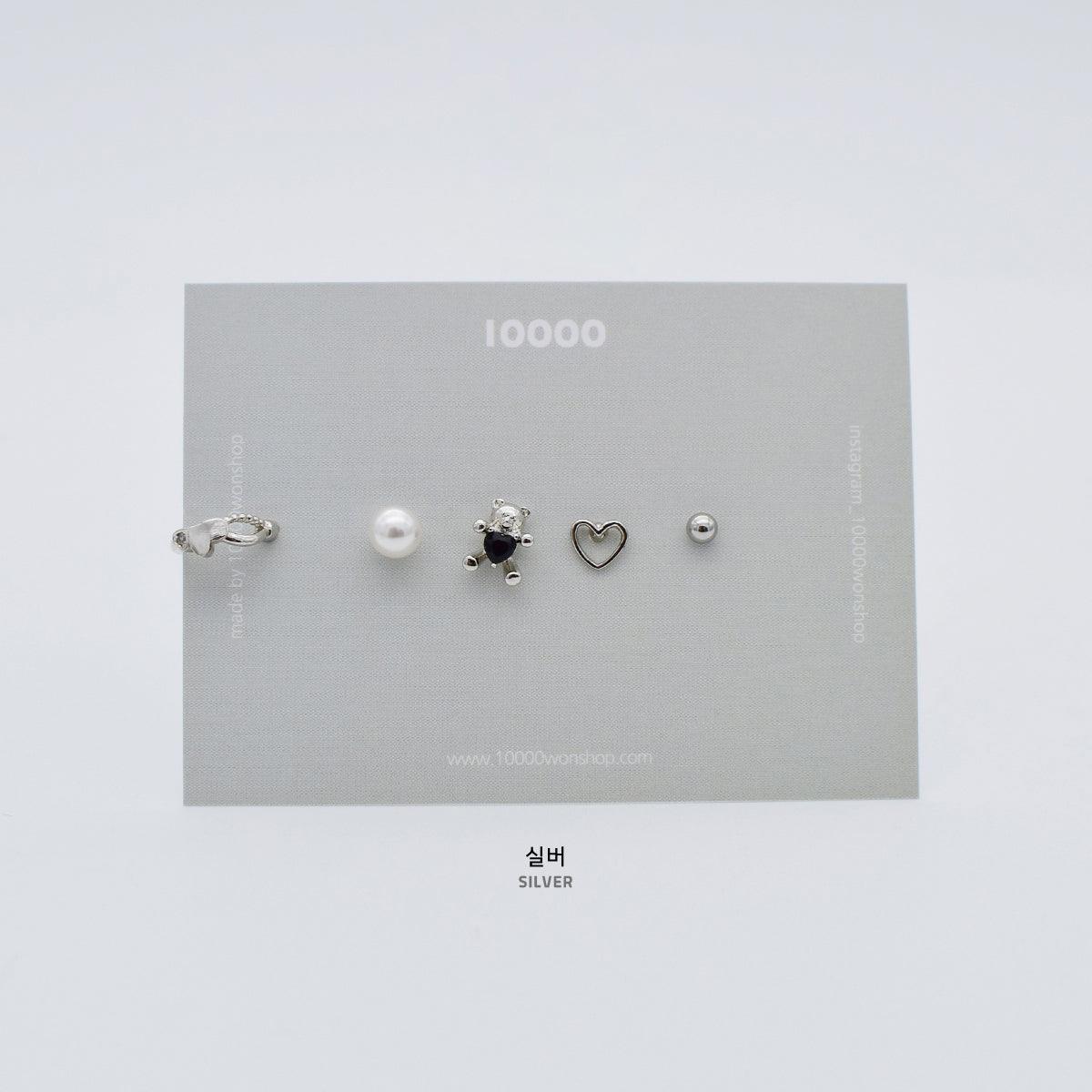 キュービッククマさんピアッシング[5セット] Piercing 10000won 