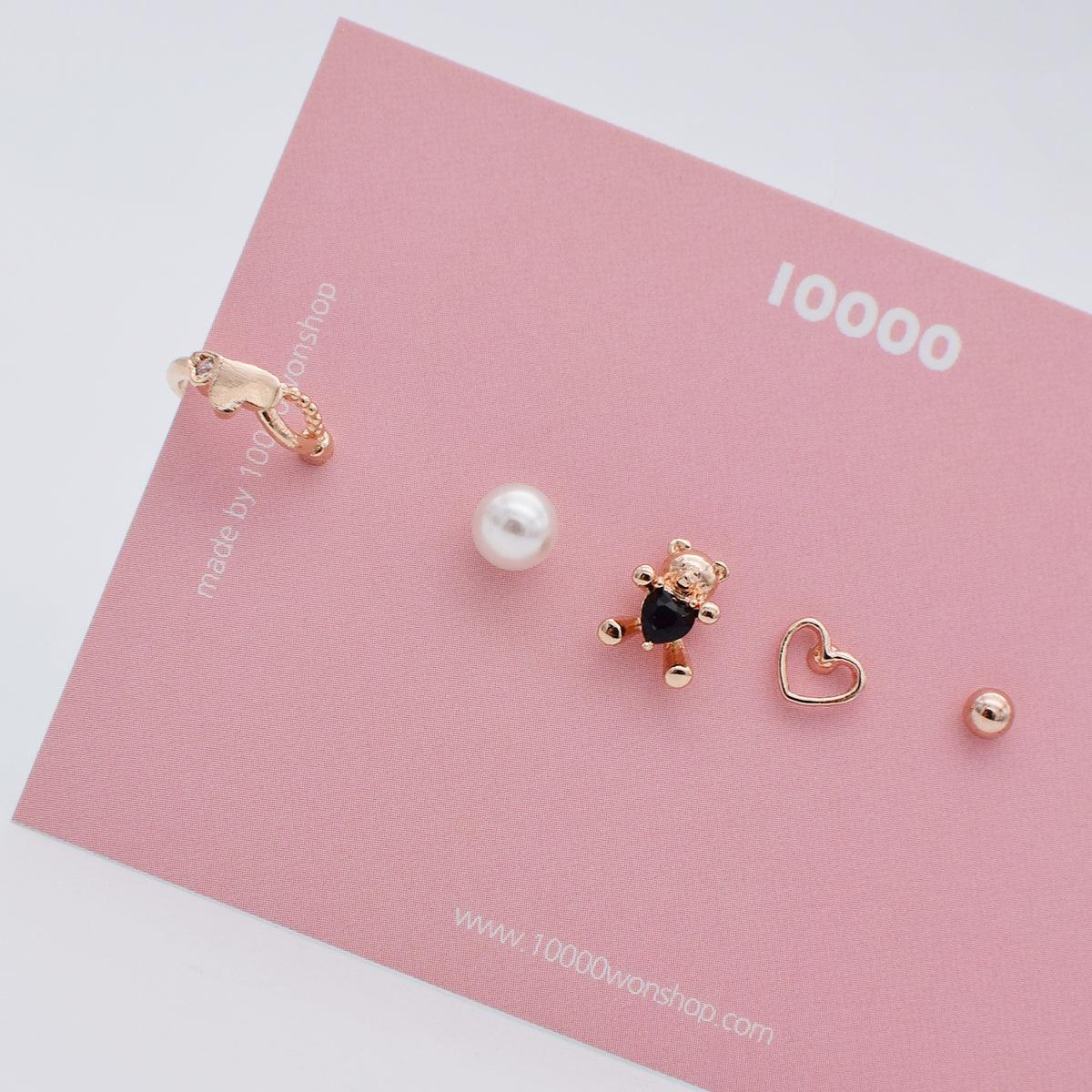 キュービッククマさんピアッシング[5セット] Piercing 10000won 