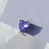 コラ ミニクリスタルキュービックハートリングピアス Piercing from lizzy 