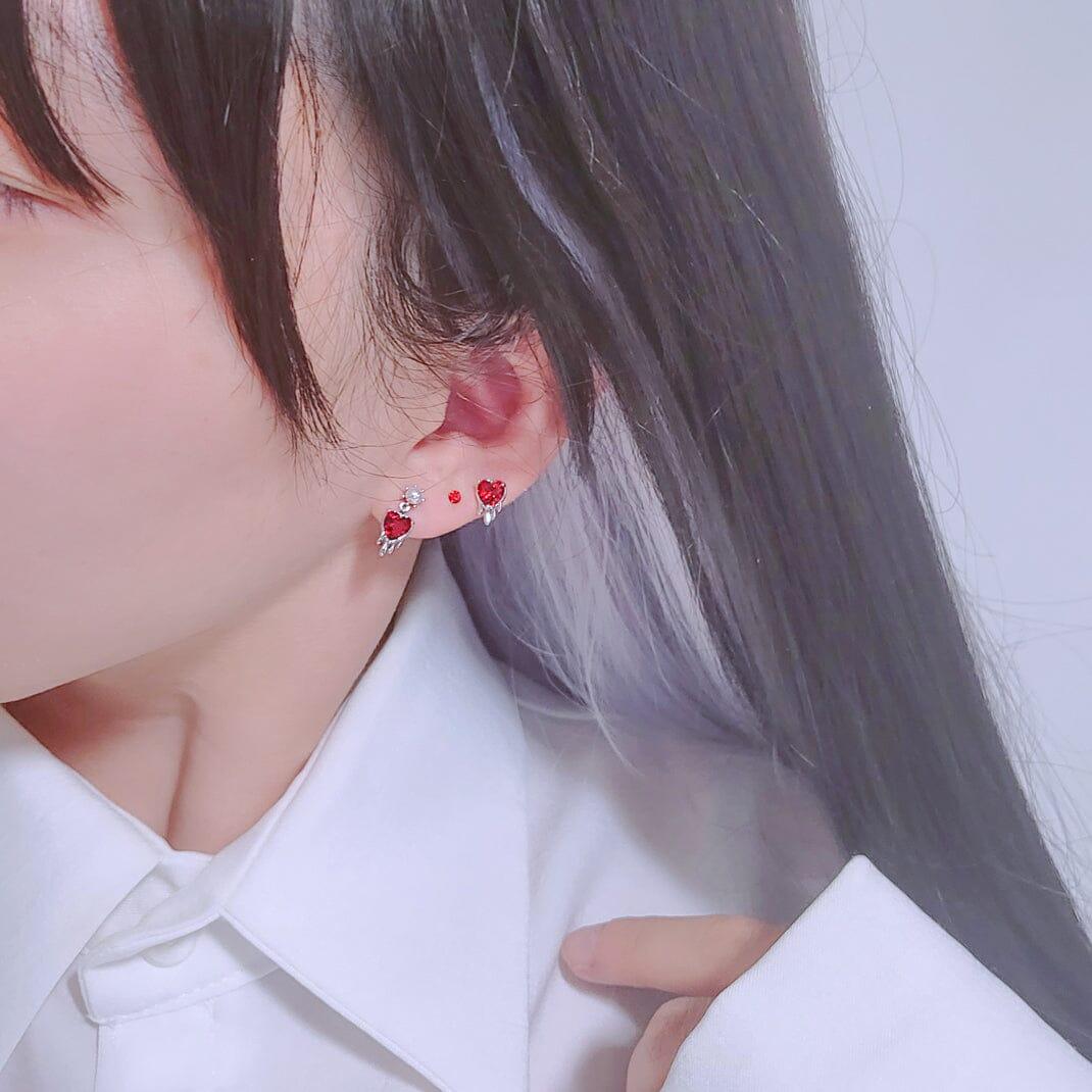 クリーピー レッド キュービック ハート ピアッシング Piercing from lizzy 