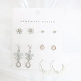 Lace Flower ピアス [5個セット] Earrings bling moon 