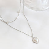 Layered Pearl ネックレス necklace bling moon 