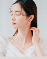 Leaf Unbalanced Silver ピアス Earrings soo&soo 