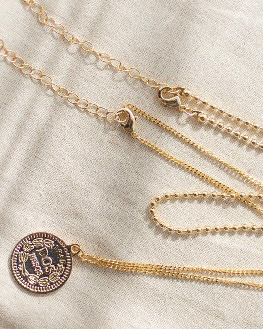 MINI BALL & COIN NECKLACE SET necklace pink-rocket 