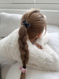 ミニ ベルベット リボン ヘアゴム&ヘアピン(10color/2type) Hair younglong-seoul 