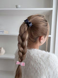 ミニ ベルベット リボン ヘアゴム&ヘアピン(10color/2type) Hair younglong-seoul 