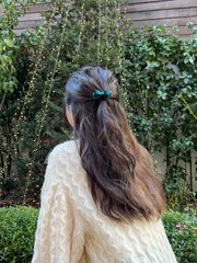 ミニ ベルベット リボン ヘアゴム&ヘアピン(10color/2type) Hair younglong-seoul 