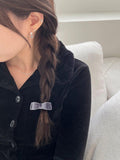 ミニ ベルベット リボン ヘアゴム&ヘアピン(10color/2type) Hair younglong-seoul 