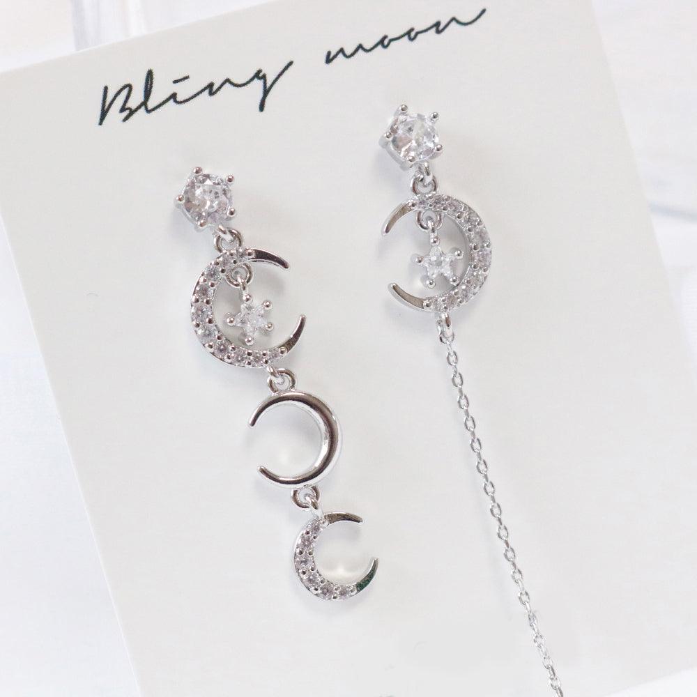 Mini DelLuna ピアス Earrings bling moon 