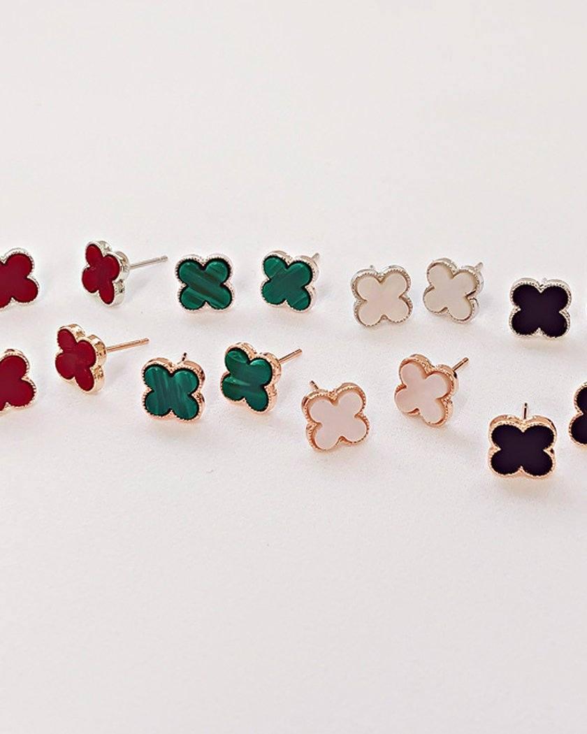 モモデルクローバー ピアス Earrings soo&soo 