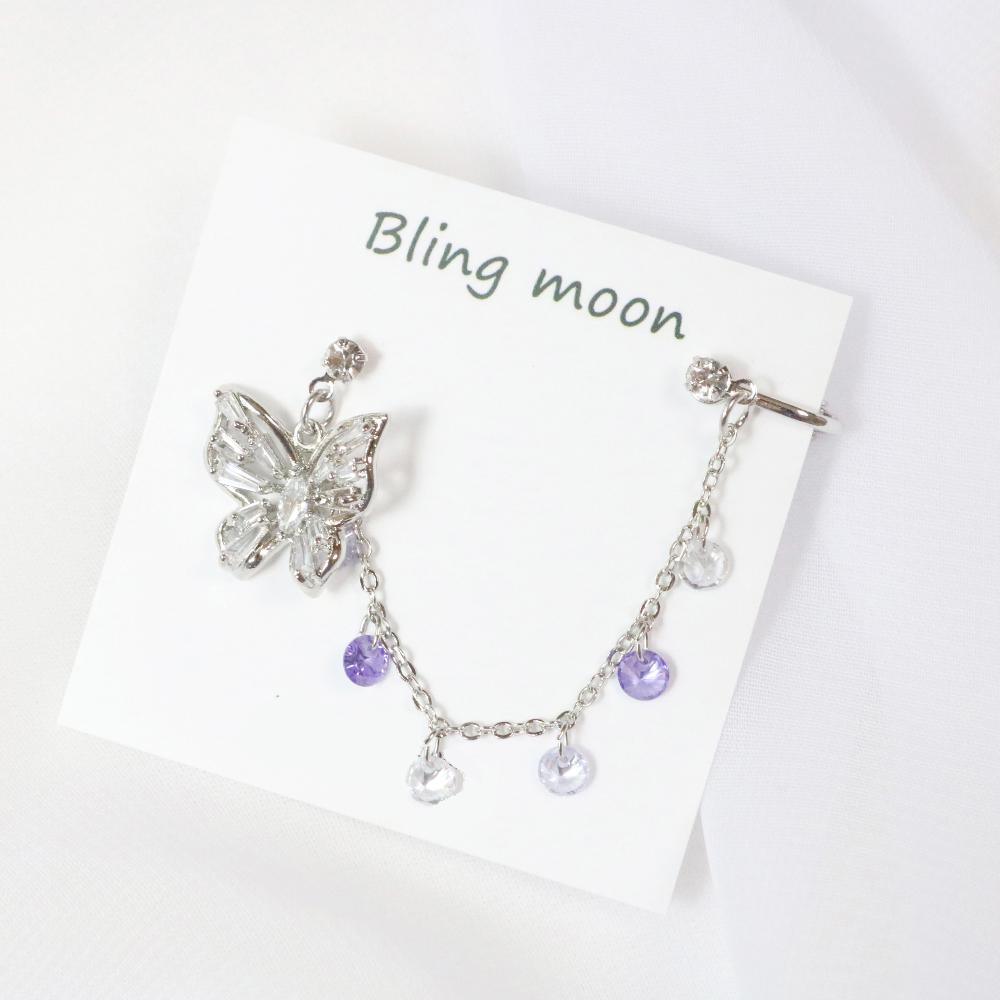 ナビポイントピアス Earrings bling moon 