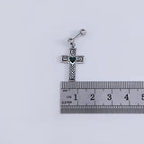 オベロンパターンハート十字架ピアッシング Piercing from lizzy 