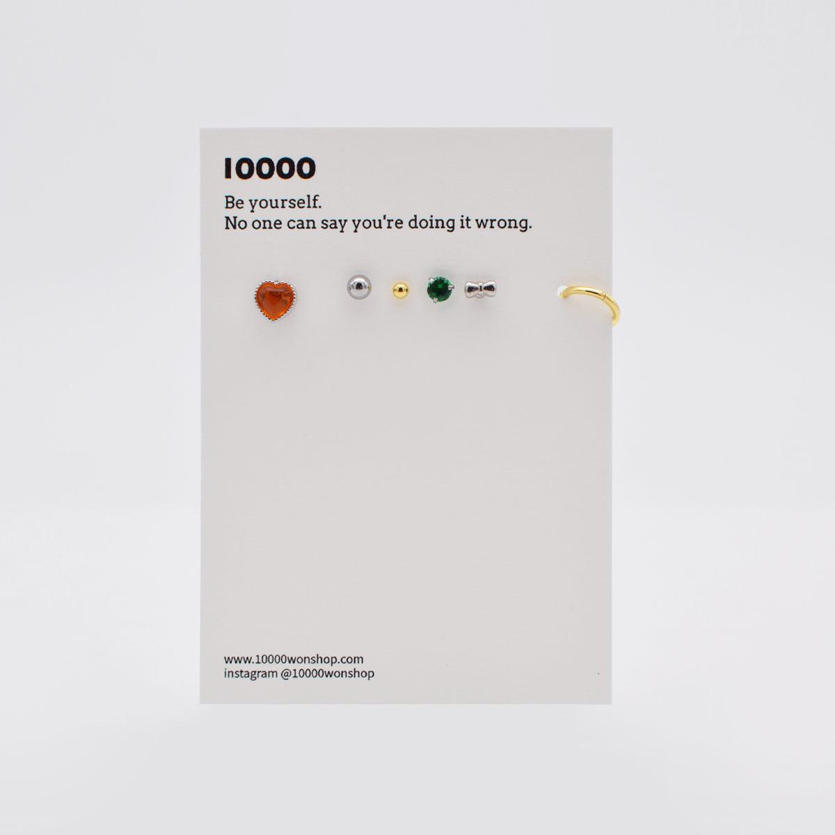オレンジハートピアッシング[6セット] Piercing 10000won 