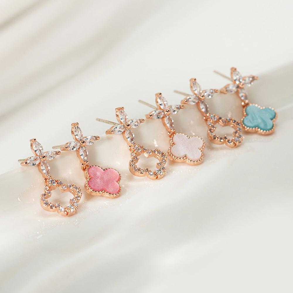 Pastel clover ピアス Earrings soo&soo 