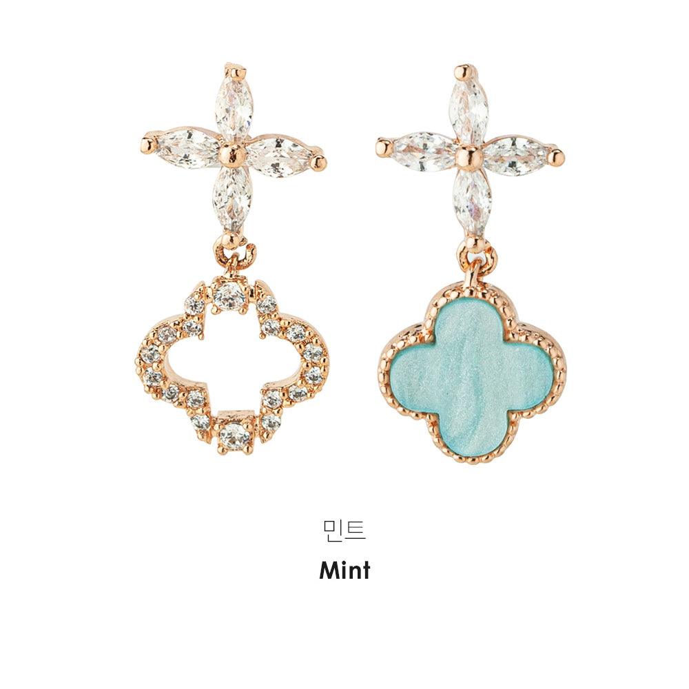 Pastel clover ピアス Earrings soo&soo 