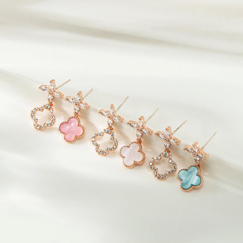 Pastel clover ピアス Earrings soo&soo 