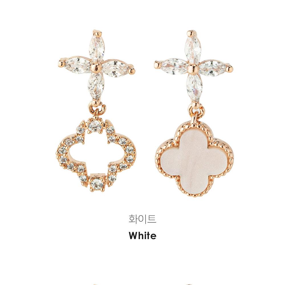 Pastel clover ピアス Earrings soo&soo 