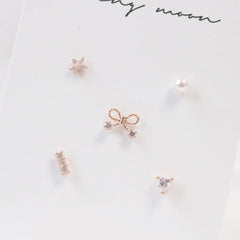 Pearl of Heart ピアス SET Earrings bling moon 