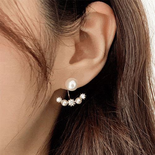 Pearl Waltz Two-Way Earrings soo&soo 