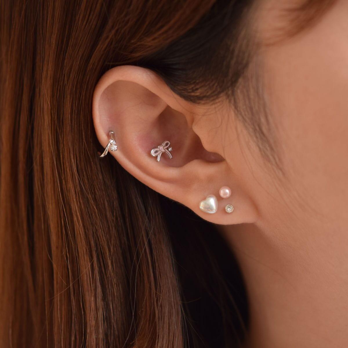 ピンクリボン虹 ピアッシング Piercing 10000won 