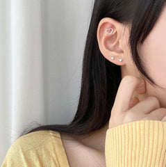 ピュア蝶々ハートピアス(4 set) Earrings bling moon 