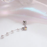 Purple Pearl Two ピアッシング Piercing bling moon 
