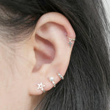 [企画特価][925 Silver]超ミニワンタッチリングピアス Earrings SET ME UP♡ 