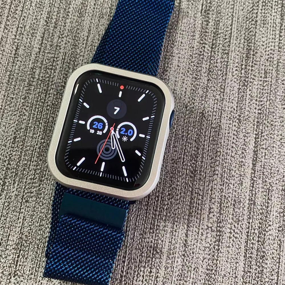 【前面ガラス無し】applewatch7専用_ アルミフレーム AppleWatch 保護ケース apple watch バンド givgiv 