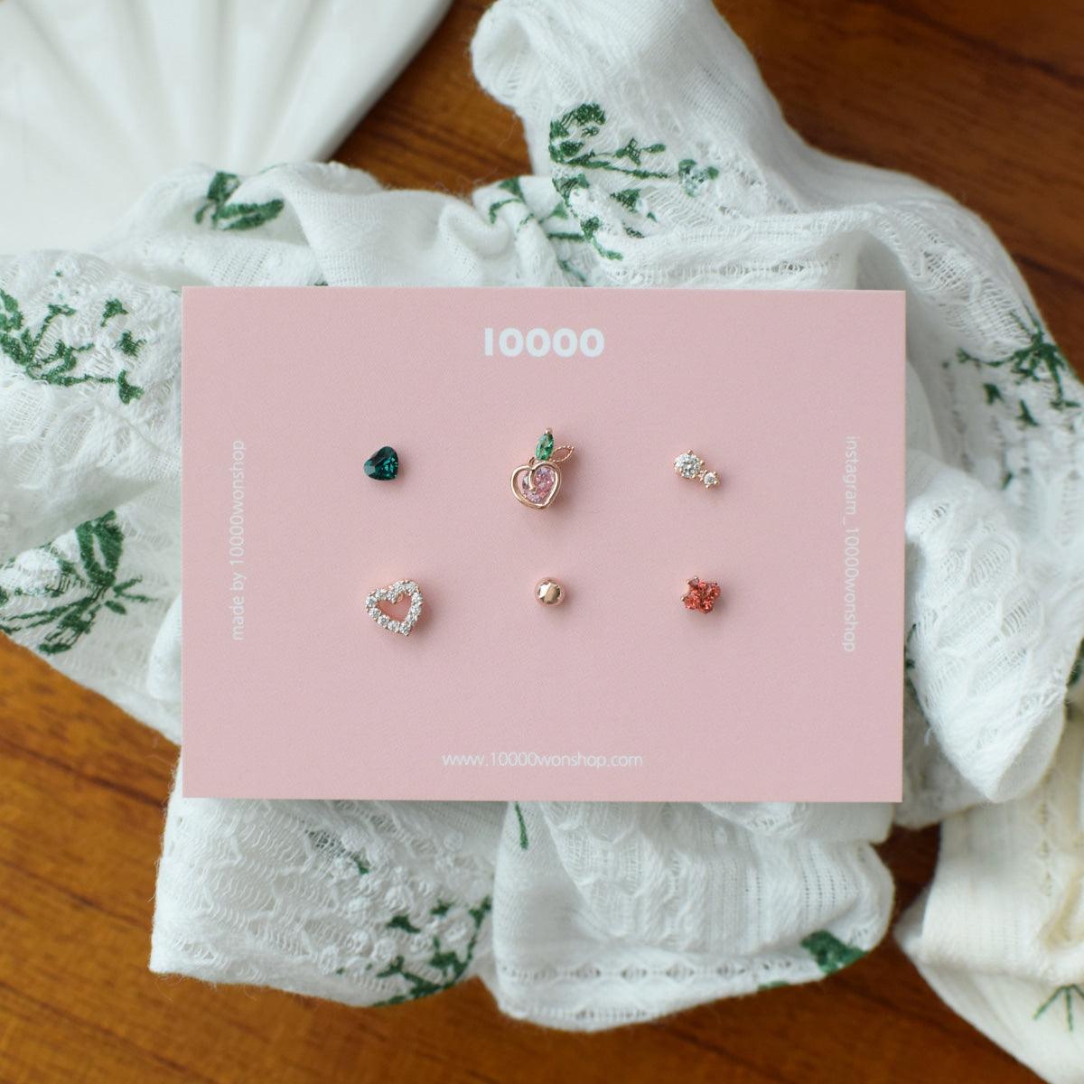 ラブリーももピアッシング[6セット] Piercing 10000won 